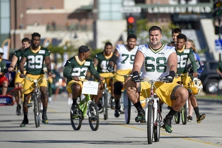 NFL Pro Football Stars and Cycling