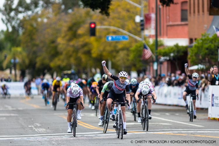 The Redlands Classic Downtown Criterium challenged the pro men and women on a fast and technical course in Downtown Redlands.
