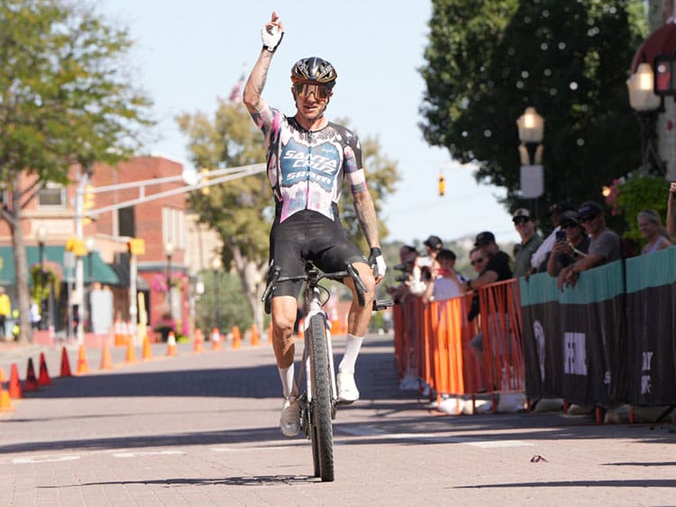 Keegan Swenson all-but wrapped up the 2024 men’s Life Time Grand Prix presented by Mazda by soloing to his fourth victory of the season at the Life Time Rad Dirt Fest, while Lauren De Crescenzo defended her women’s title in Trinidad after an incredible long-range attack.