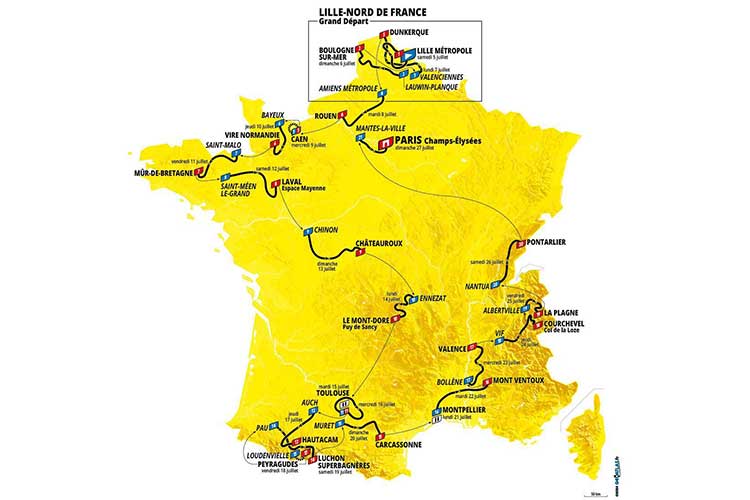 Don't miss the action of the 2025 Tour de France. From flat stages to mountain climbs, get ready for an epic three-week cycling event.