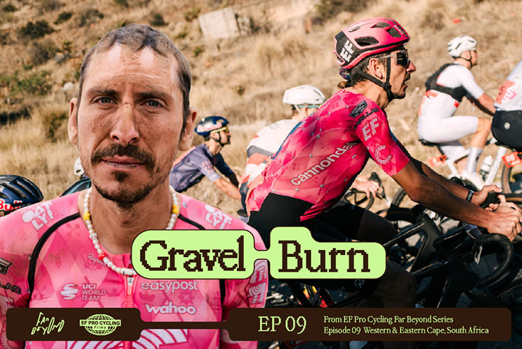 Join Lachlan Morton and Alison Jackson in the thrilling Gravel Burn Video, capturing their adventure in South Africa's Karoo region.