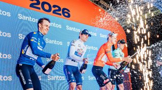 Relive every stage of the 2026 Santos Tour Down Under men’s race with full highlights, stage winners, decisive moments, and the battle for the general classification in Australia’s WorldTour opener.