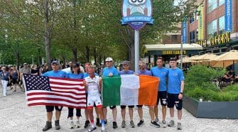 Irish ultra-endurance cyclist Joe Barr sets a Guinness World Record by riding 2,448 miles along Route 66 from Santa Monica to Chicago in 10 days.